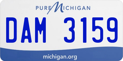 MI license plate DAM3159