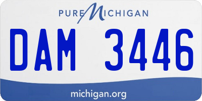 MI license plate DAM3446