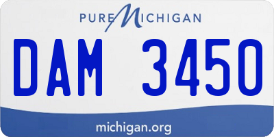 MI license plate DAM3450