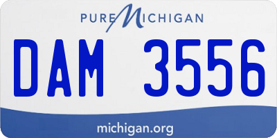 MI license plate DAM3556