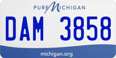 MI license plate DAM3858