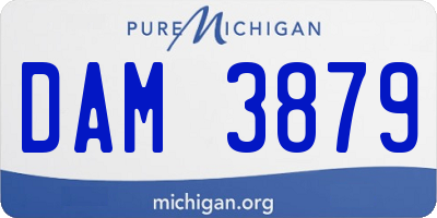 MI license plate DAM3879