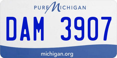 MI license plate DAM3907