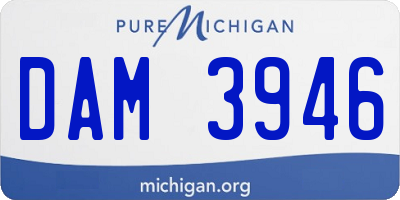 MI license plate DAM3946