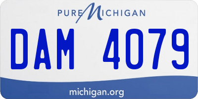 MI license plate DAM4079