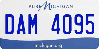 MI license plate DAM4095