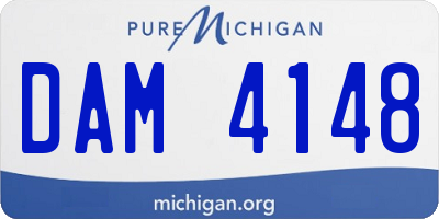 MI license plate DAM4148