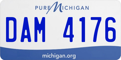 MI license plate DAM4176