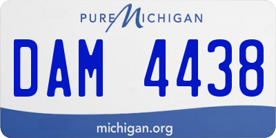 MI license plate DAM4438