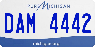 MI license plate DAM4442