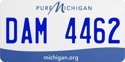 MI license plate DAM4462
