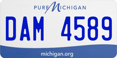 MI license plate DAM4589