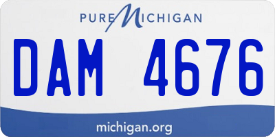 MI license plate DAM4676