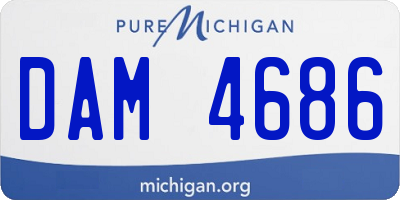 MI license plate DAM4686