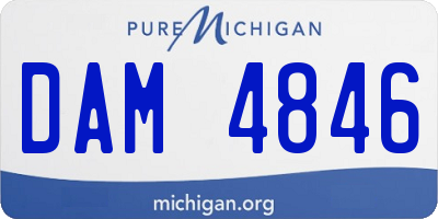 MI license plate DAM4846