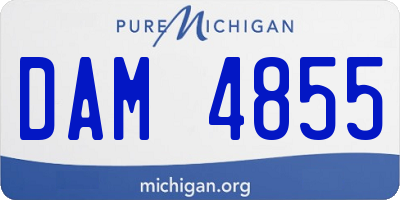 MI license plate DAM4855