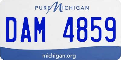 MI license plate DAM4859