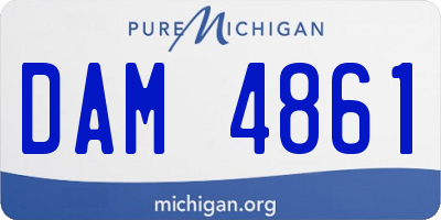 MI license plate DAM4861