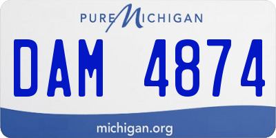 MI license plate DAM4874
