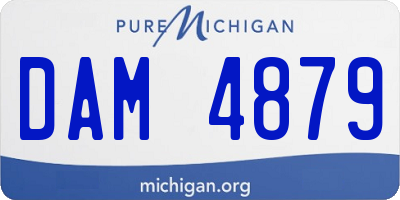 MI license plate DAM4879