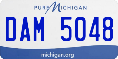 MI license plate DAM5048