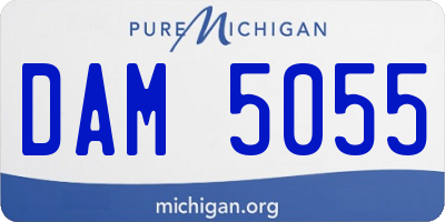 MI license plate DAM5055