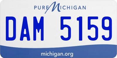 MI license plate DAM5159