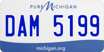 MI license plate DAM5199