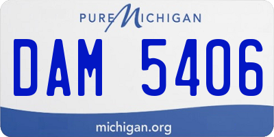 MI license plate DAM5406
