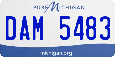 MI license plate DAM5483