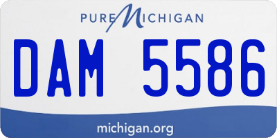MI license plate DAM5586