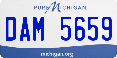 MI license plate DAM5659