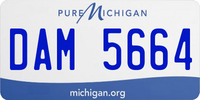MI license plate DAM5664