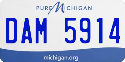 MI license plate DAM5914