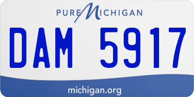 MI license plate DAM5917