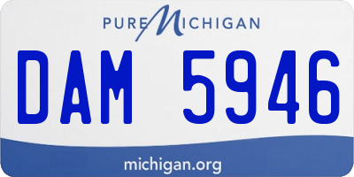 MI license plate DAM5946
