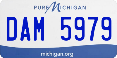MI license plate DAM5979