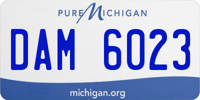 MI license plate DAM6023