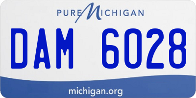 MI license plate DAM6028