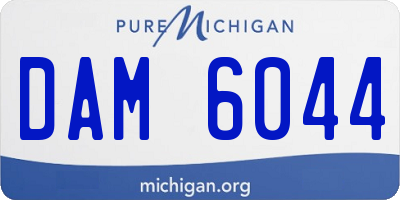 MI license plate DAM6044