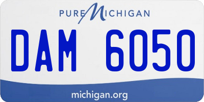 MI license plate DAM6050