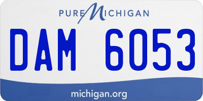 MI license plate DAM6053