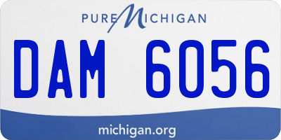 MI license plate DAM6056