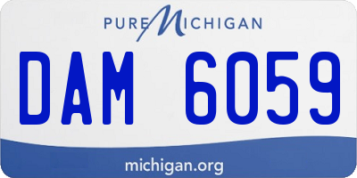 MI license plate DAM6059