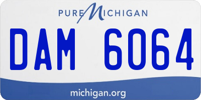 MI license plate DAM6064