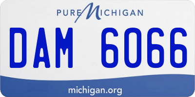 MI license plate DAM6066