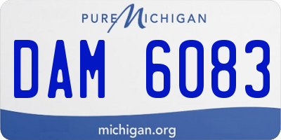 MI license plate DAM6083