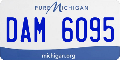 MI license plate DAM6095