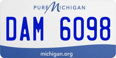 MI license plate DAM6098