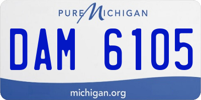 MI license plate DAM6105